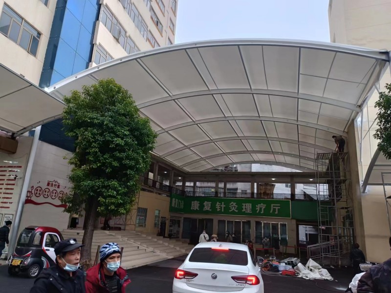 2026启东推拉棚膜结构一体化厂家，厂区、园区停车棚工程承接-1